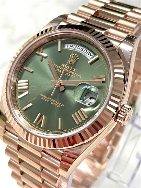 rolex day date rose gold pearl dial|Rolex Day-Date 228235.